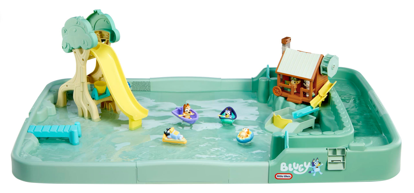 Little Tikes Bluey Bushland Waterplay Adventure with 6 Accessories, Bluey Active Play, for Boys and Girls Age 3+, Green One