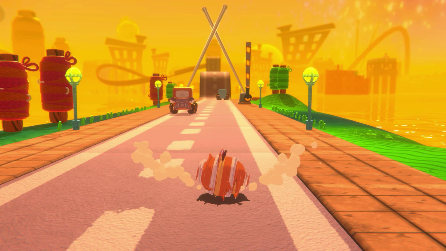 Bubsy 4D Pawsome Edition for Switch by Atari, featuring colorful game artwork with Bubsy the cat character and vibrant background.