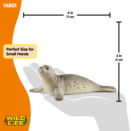 SCHLEICH 14801 Seal Wild Life Toy Figurine for children aged 3-8 Years