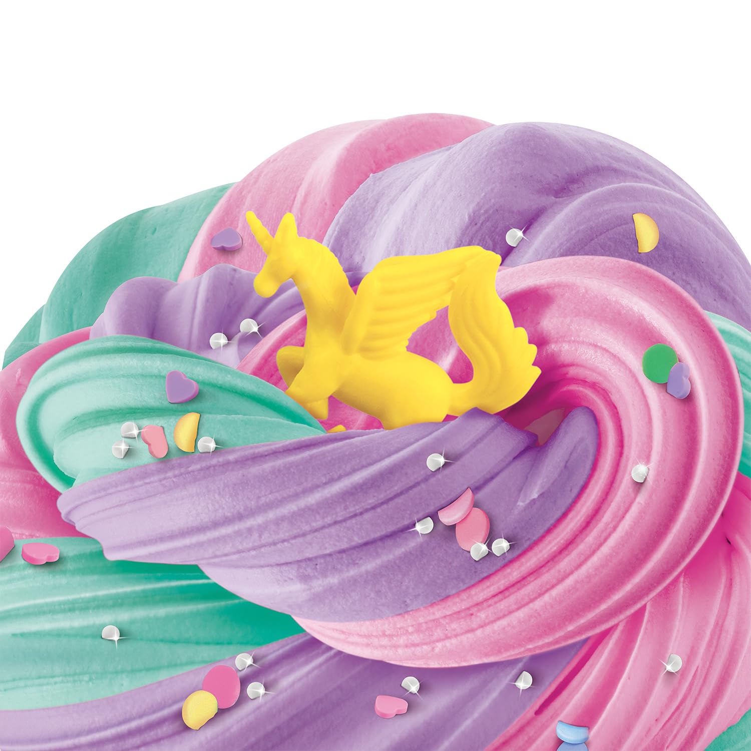 Canal Toys So Slime set with three pots of fluffy glitter slime, mini surprise figurine, perfect for children age 6 and above.