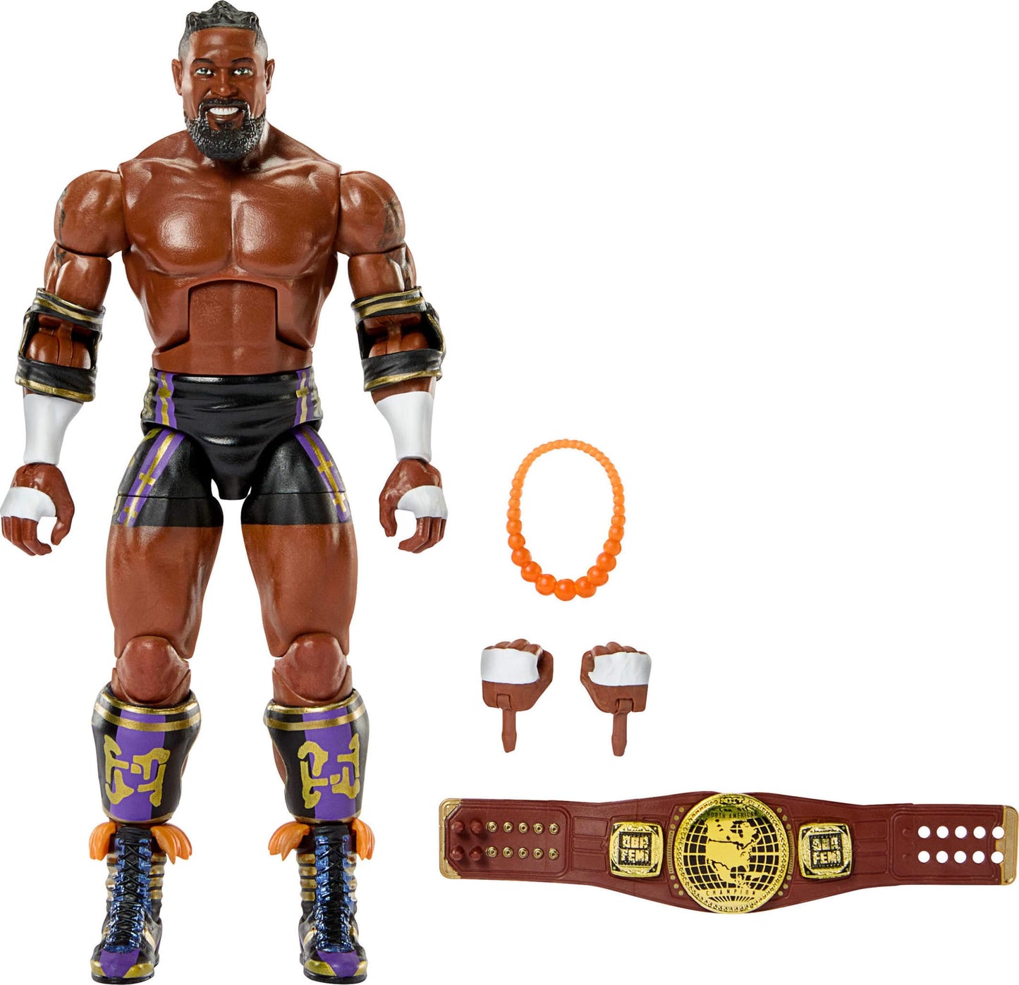 Mattel WWE Oba Femi With Championship Belt Elite Collection Series 121 Wrestling Action Figure Toy