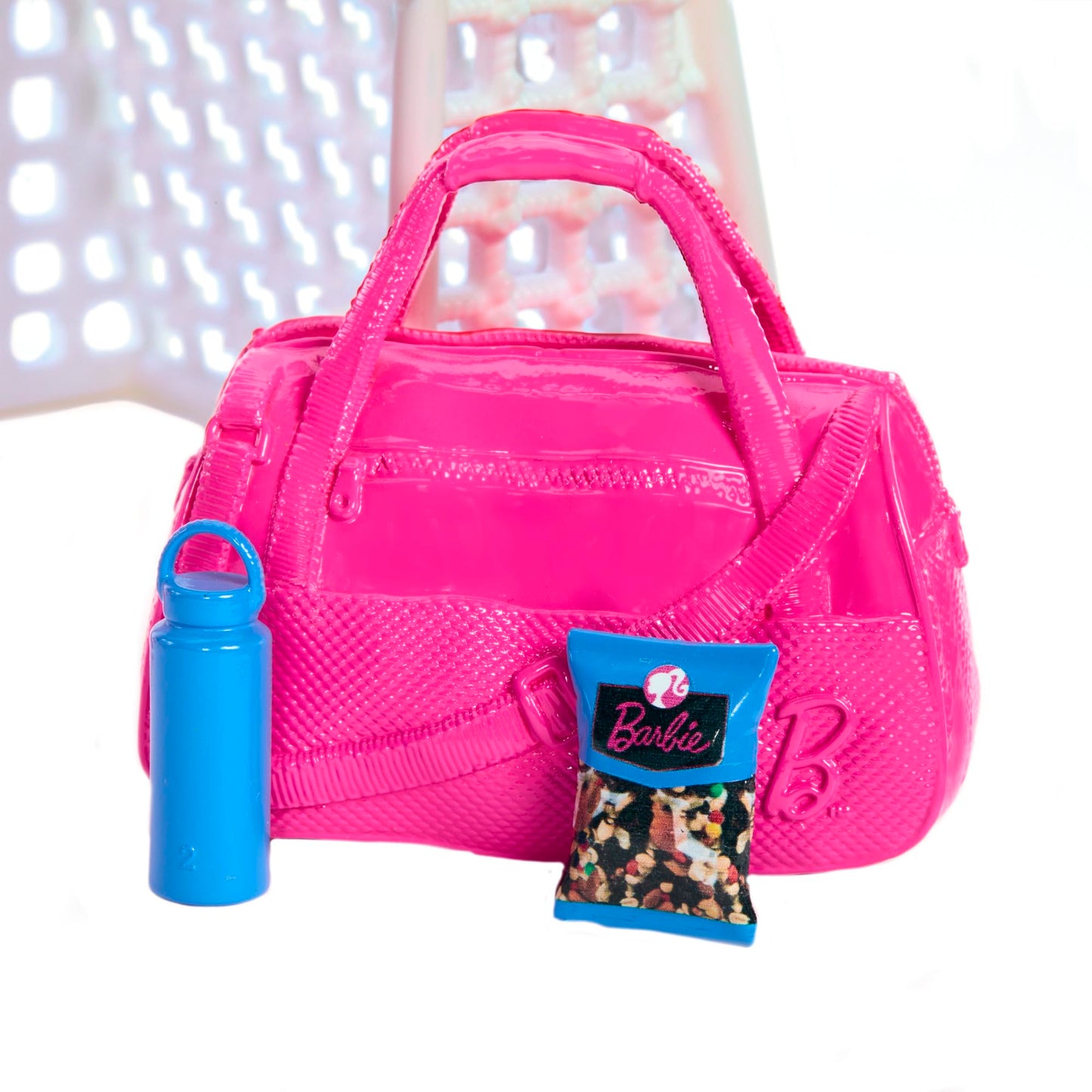Barbie Careers soccer playset featuring two fashion dolls, blonde petite Barbie Brooklyn, soccer nets, and 15 accessories.