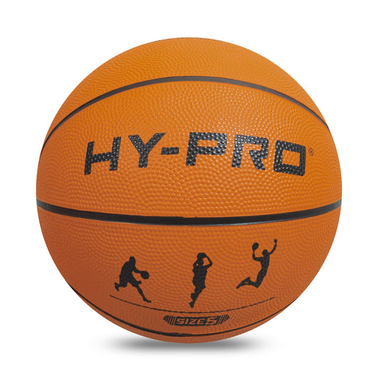 Hy-Pro Basketball Size 5 – Basketball Ball with Durable Rubber Compound, High Bounce, Pimpled Grip for Enhanced Control, Recreational Ball for Home and Court Play, Outdoor Indoor Basket Ball, Tan