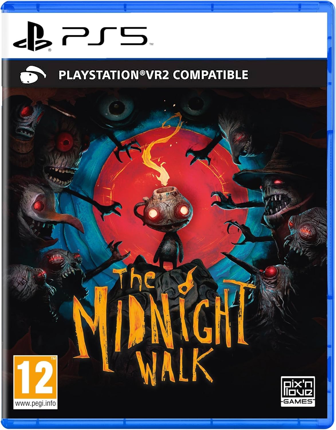 Pix'n Love Games The Midnight Walk PlayStation 5 game cover with artwork and title on the front.