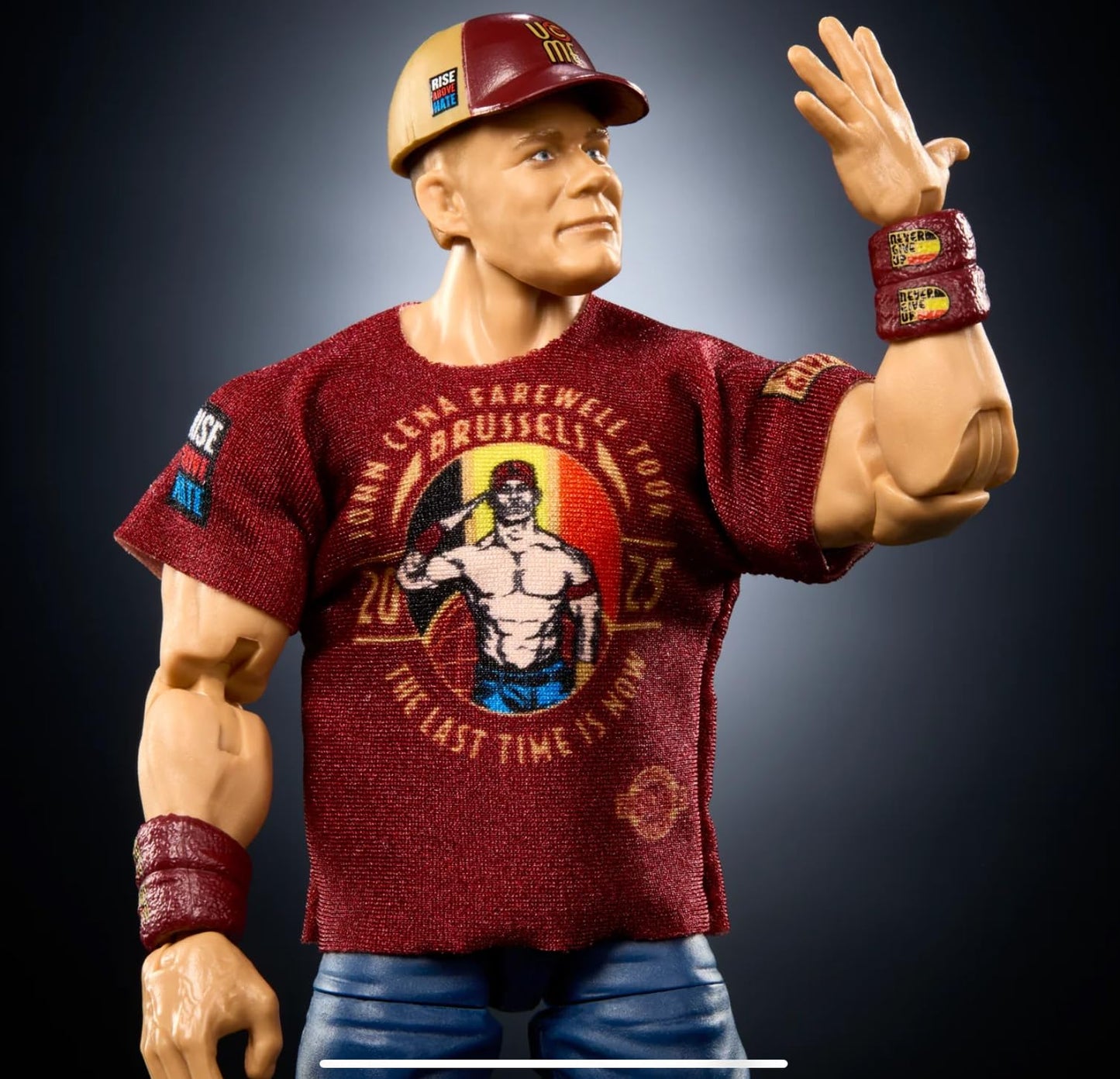 Mattel WWE Elite Action Figure & Accessories, Series #120, 6-inch Collectible John Cena with 25 Articulation Points & Swappable Hands, JGV13