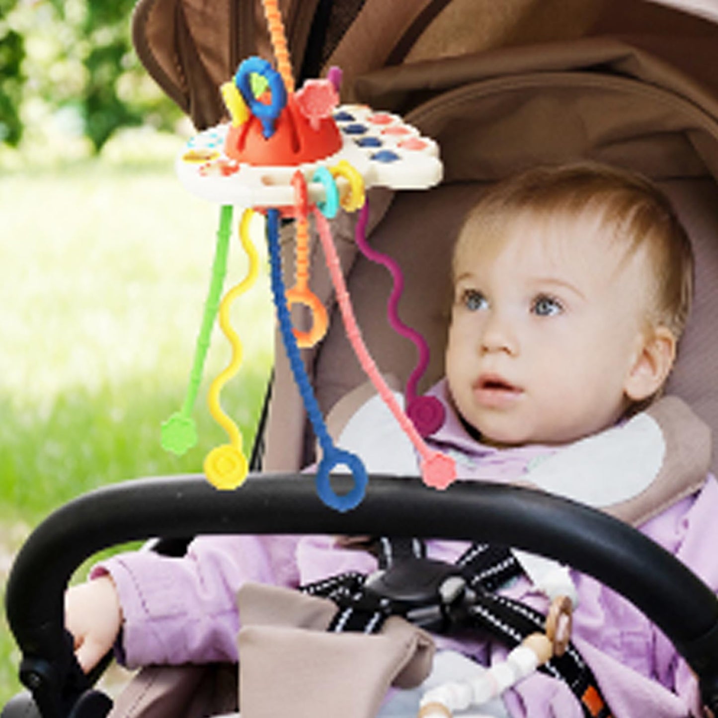 Montessori Toys for 1 Year Old- KETIEE Sensory Toys for Babies 12-18 Months, Pull String Activity Toy Travel Toys Early Development Toys Fine Motor Skills Toys Gift for Babies 18M+