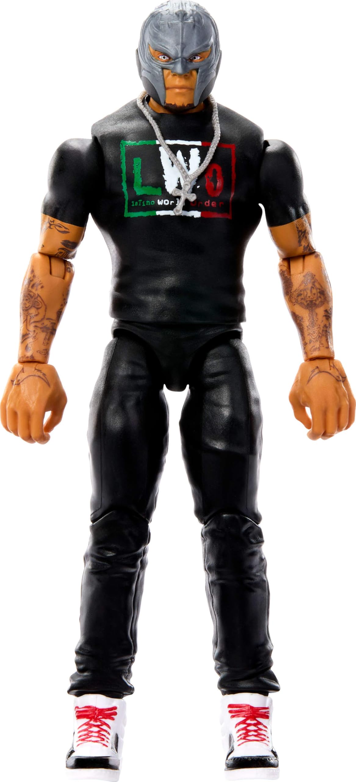 Mattel WWE Rey Mysterio Action Figure, Main Event Series #162, 6-inch Collectible Superstar with 104 Articulation Points & Life-Like Look, JHH94