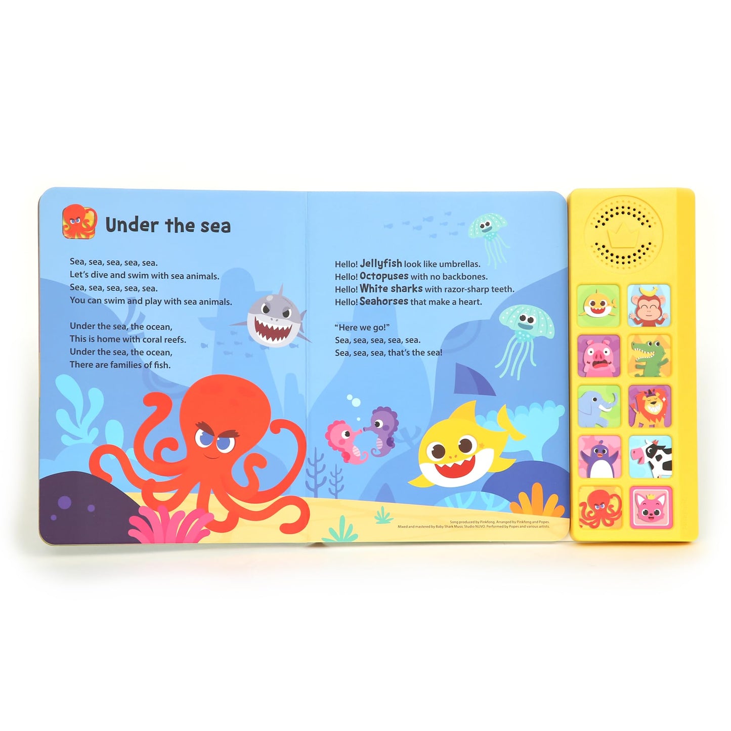 Pinkfong Baby Shark Animal Songs Sound Book - 10 Button Interactive Learning Toy for Toddlers, Nursery Rhymes, Educational Children's Book, Gift for Kids