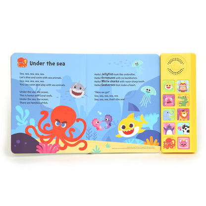 Pinkfong Baby Shark Animal Songs Sound Book - 10 Button Interactive Learning Toy for Toddlers, Nursery Rhymes, Educational Children's Book, Gift for Kids
