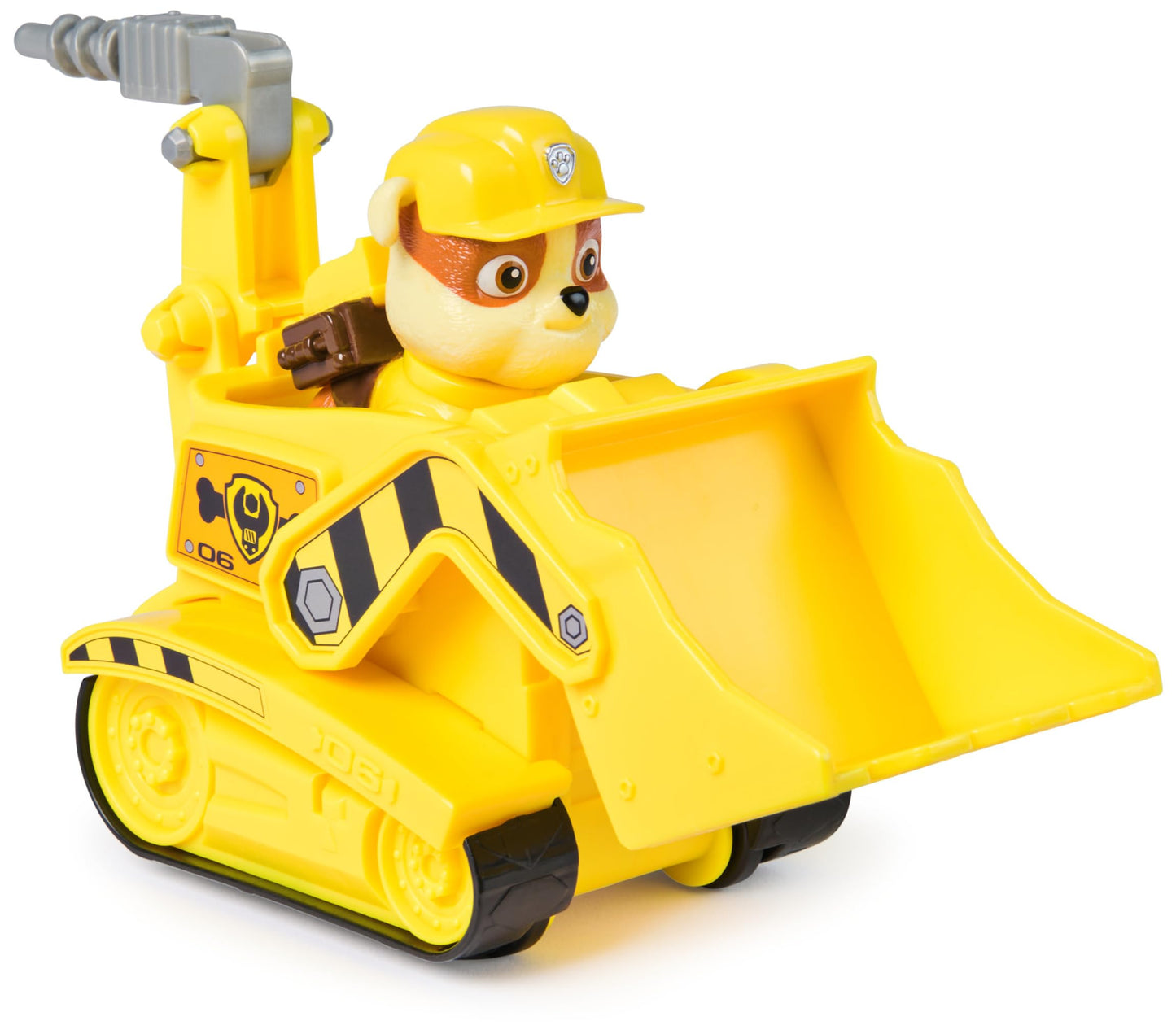 Paw Patrol, Rubble’s Bulldozer Toy Truck with Collectible Action Figure, Sustainably Minded Kids’ Toys for Boys & Girls Aged 3 and Up