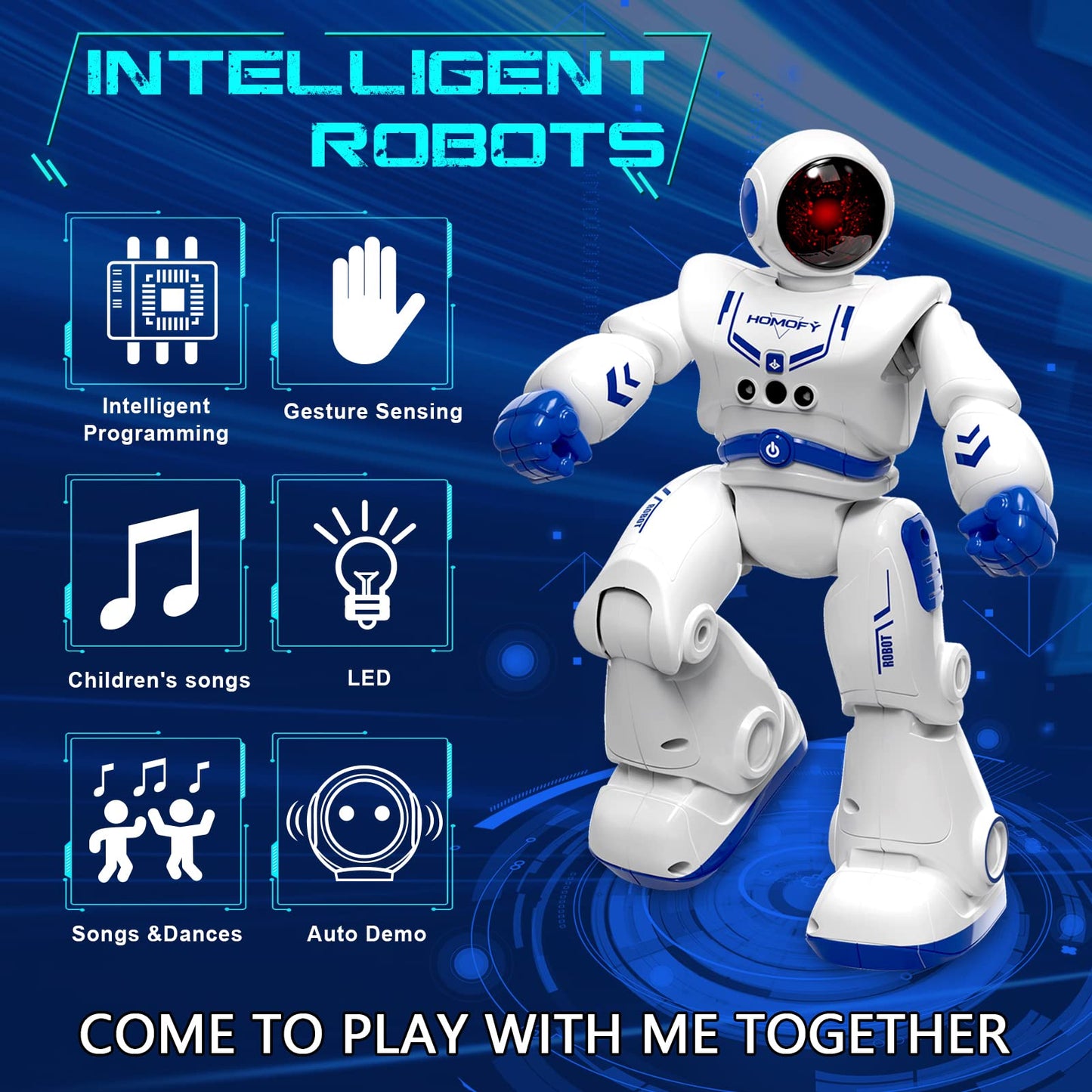 Kaybolge Kids Toys for 4 Year Old Boy Girls Remote Control Robot Kits with RC Smart Gesture Sensing Educational for Kids Christmas Birthday Gifts for 4 5 6 7 8 9 10 11 12 Years Old Boys Girls