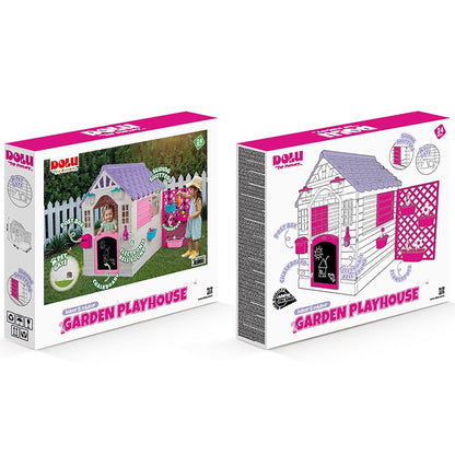 Dolu plastic playhouse for kids with electronic doorbell, suitable for outdoor and indoor garden play for children aged 2+
