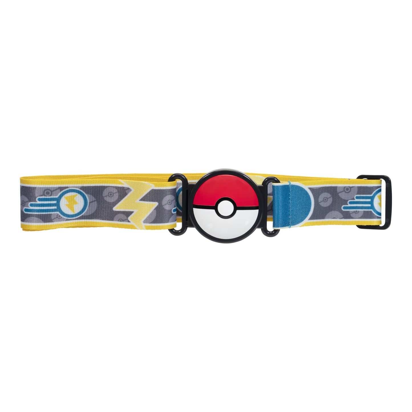 Pokémon Pikachu Clip 'N' Go Belt Set featuring themed belt, 2-inch Pikachu figure, Heal Ball, and Quick Ball accessories.