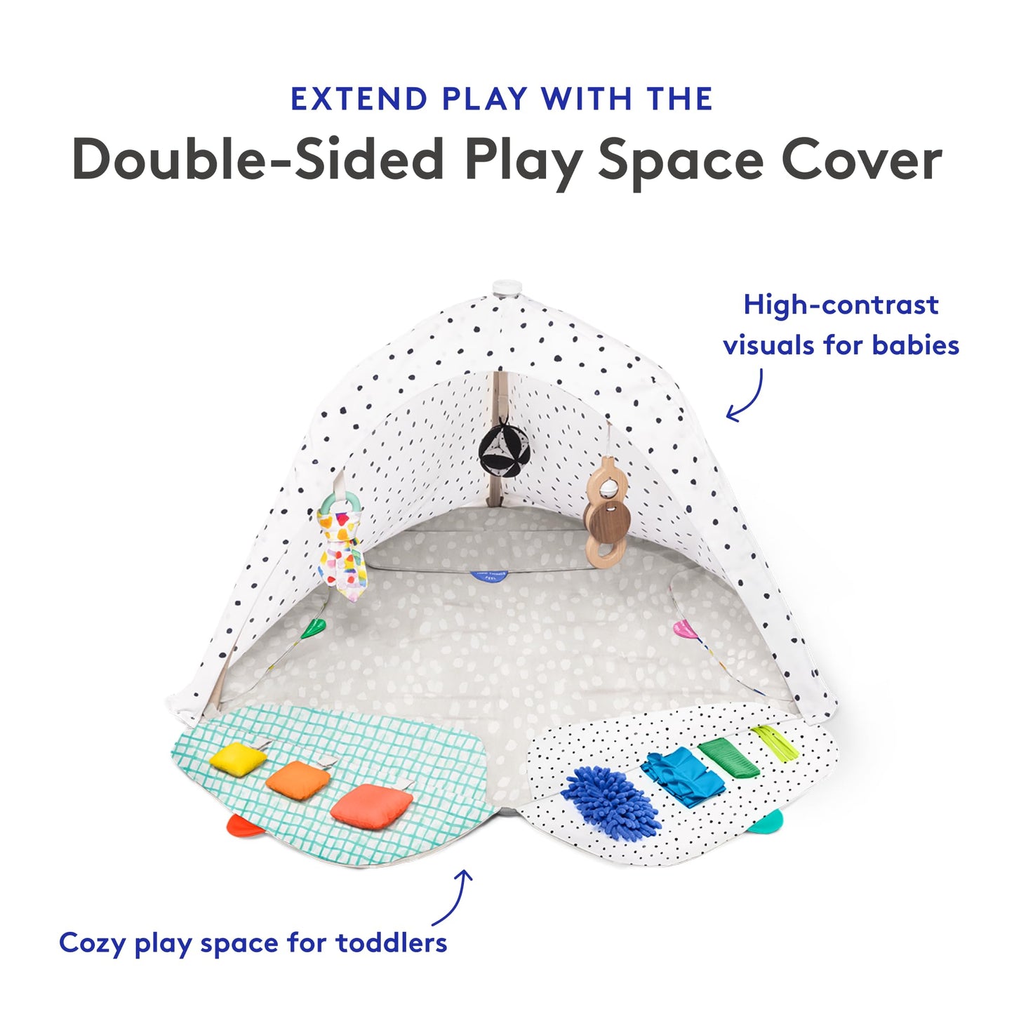 LOVEVERY | The Play Gym | Award Winning For Baby, Stage-Based Developmental Activity Gym & Play Mat for Baby to Toddler