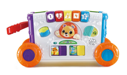 VTech Baby Sort & Discover Activity Wagon, Pull Along Light-up Activity Panel with Manipulatives, Animals, Numbers & Colours, Interactive Toy, Gift for Toddler 12, 18, 24 months +, English version