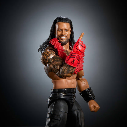 Mattel WWE Elite Collection Action Figure & Accessories, Premium Live Event Roman Reigns Set, SummerSlam with William Regal Build-A-Figure Parts, JCJ55