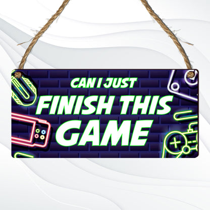 Wooden gamer plaque with gaming-themed design, ideal for gaming bedrooms, wall decor, and gaming enthusiast gift ideas.