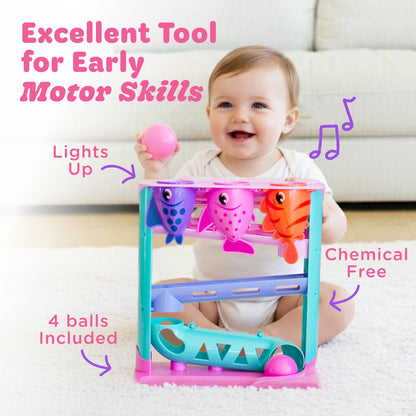 Move2Play, Feed The Fish | Interactive Baby & Toddler Toy | 1, 2+ Year Old Gift & Birthday Present | Boys & Girls Babies Ages 6, 7, 8, 9, 10, 12, 18, 24+ Months Old