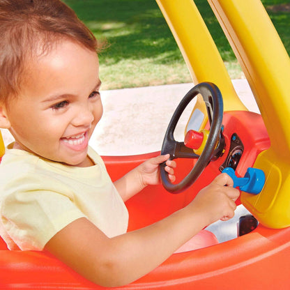 little tikes Cozy Coupe - Ride On for Kids with Real Working Horn, Clicking Ignition Switch, & Fuel Cap - For Kids 18+ Months