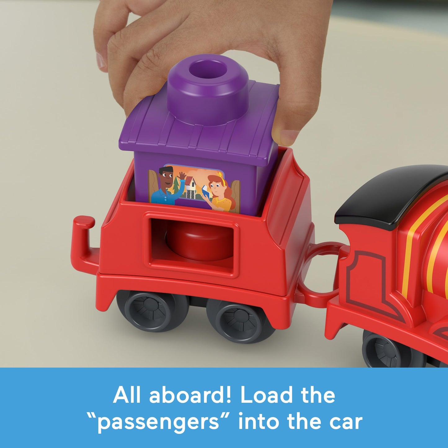 Thomas & Friends Toddler Toy My First Knapford Station Train Playset with Stack & Wobble Cargo for Kids Ages 18+ Months, HXW24