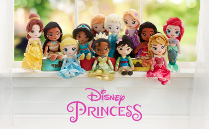 Disney Store Official Princess Jasmine Soft Toy Doll for Kids, Aladdin, 37cm/14”, Plush Cuddly Classic Character, Arabian Princess in Iconic Outfit with Embroidered Expression