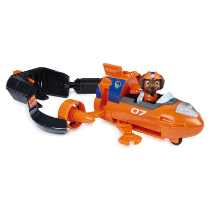 Paw Patrol, Zuma’s Deluxe Movie Transforming Toy Car with Collectible Action Figure, Kids Toys for Ages 3 and up