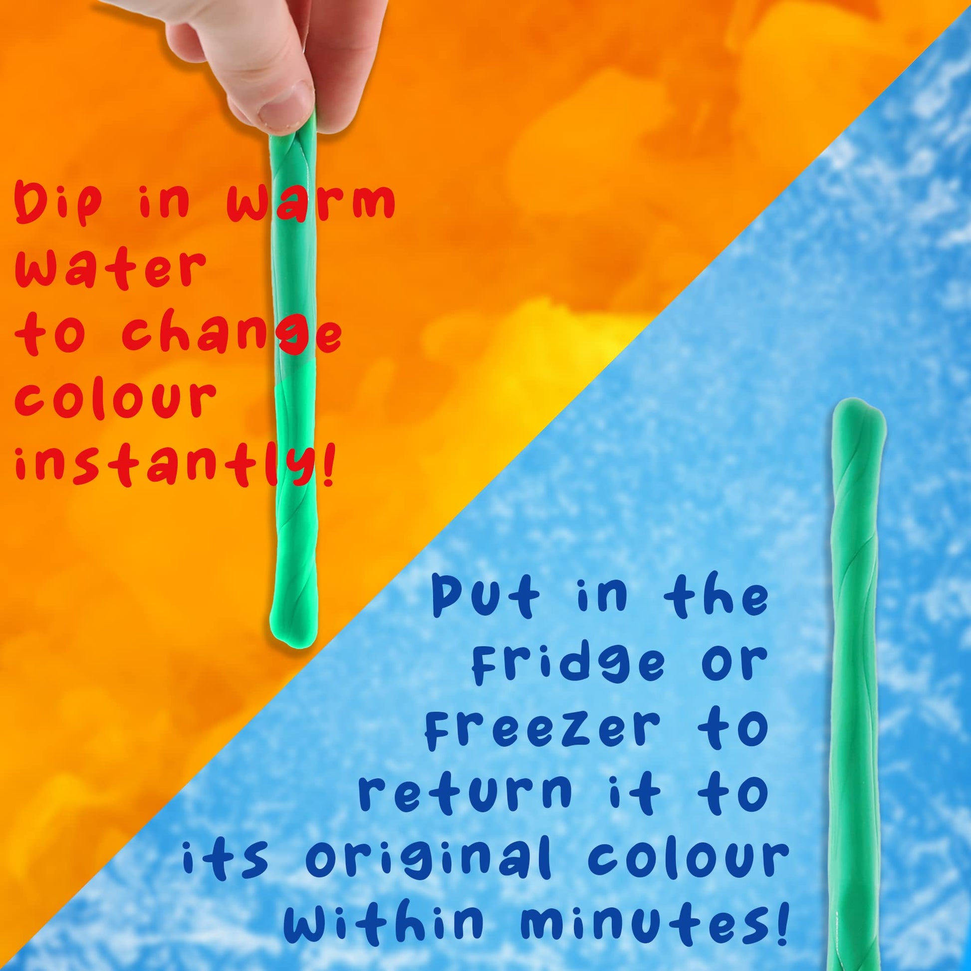 Color changing slime putty in a pack by D.A.Y. Republic, heat-sensitive, fun novelty, stress relief, suitable for children and adults.
