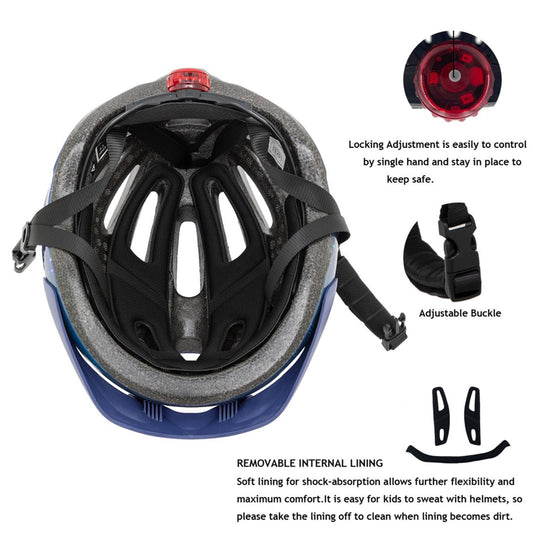 Kids Bike Helmet, Boys Girls Bike Helmet Child Cycle Helmet Childrens Bicycle Helmet Cycling Helmet 50-57cm