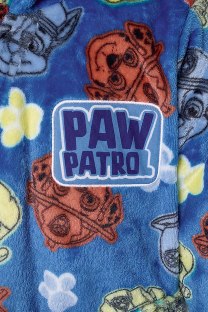 Paw Patrol Boys Dressing Gown – Cosy Fleece Robe Featuring Chase, Marshall & Rubble – Blue Character Nightwear | 100% Recycled Polyester | Toddler Boys (Ages 1–5)