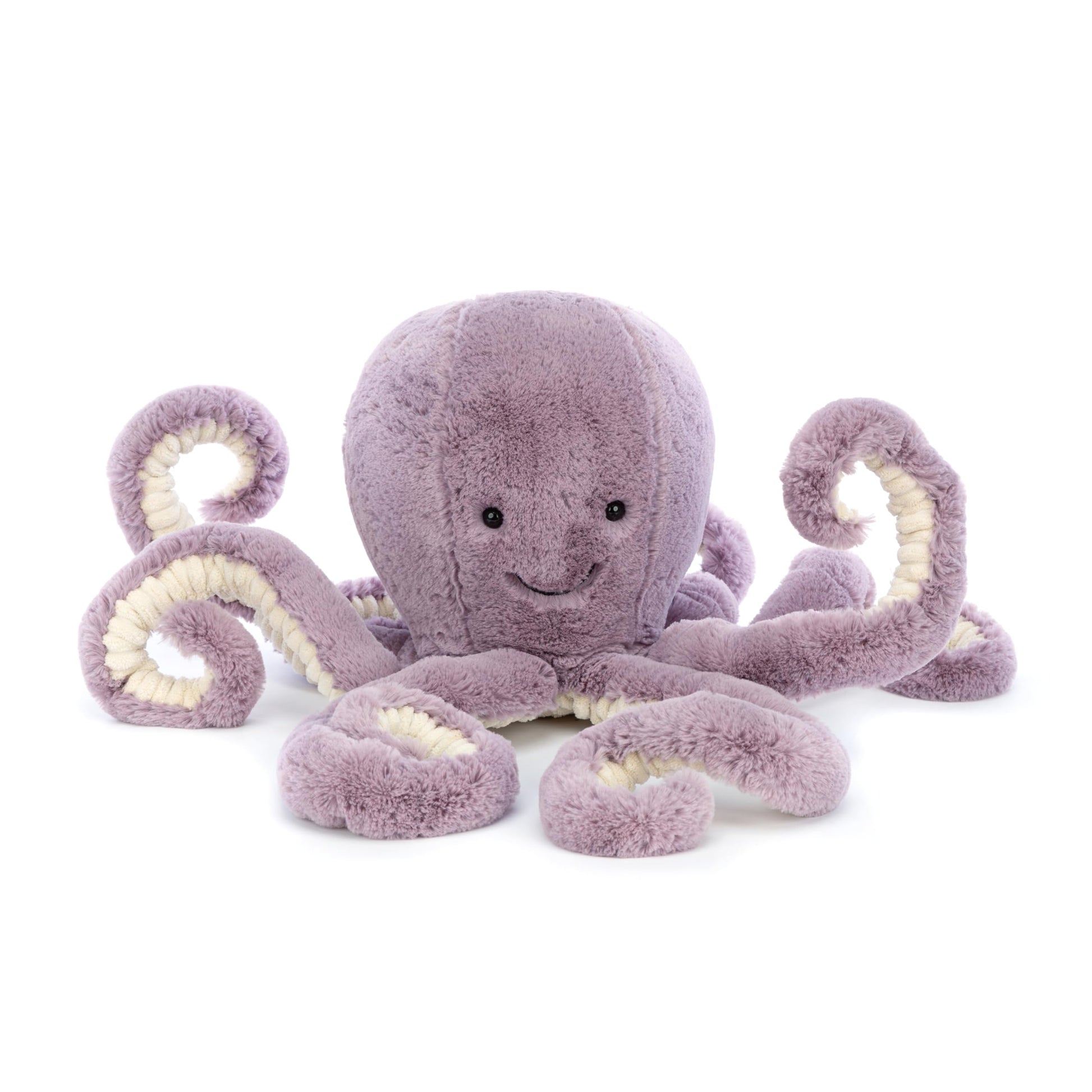 Jellycat Maya Octopus plush toy, 32 cm tall, with soft tentacles and a friendly expression, perfect for cuddles.