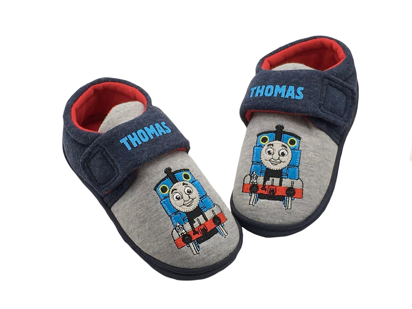 Thomas & Friends Boys Thomas the Tank Engine Slippers, Size 7, Grey