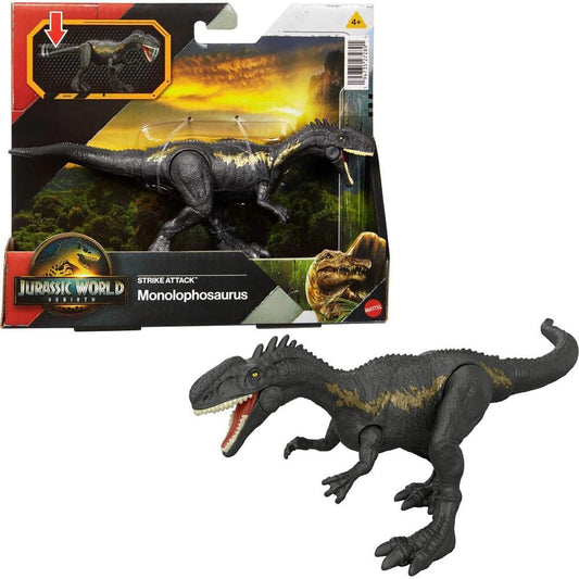 Jurassic World Rebirth Strike Attack Monolophosaurus Action Figure