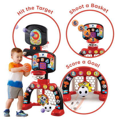VTech 3-in-1 Sports Centre, Red/Black, 660 x 580 x 440 millimeters