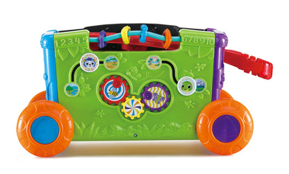 VTech Baby Sort & Discover Activity Wagon, Pull Along Light-up Activity Panel with Manipulatives, Animals, Numbers & Colours, Interactive Toy, Gift for Toddler 12, 18, 24 months +, English version