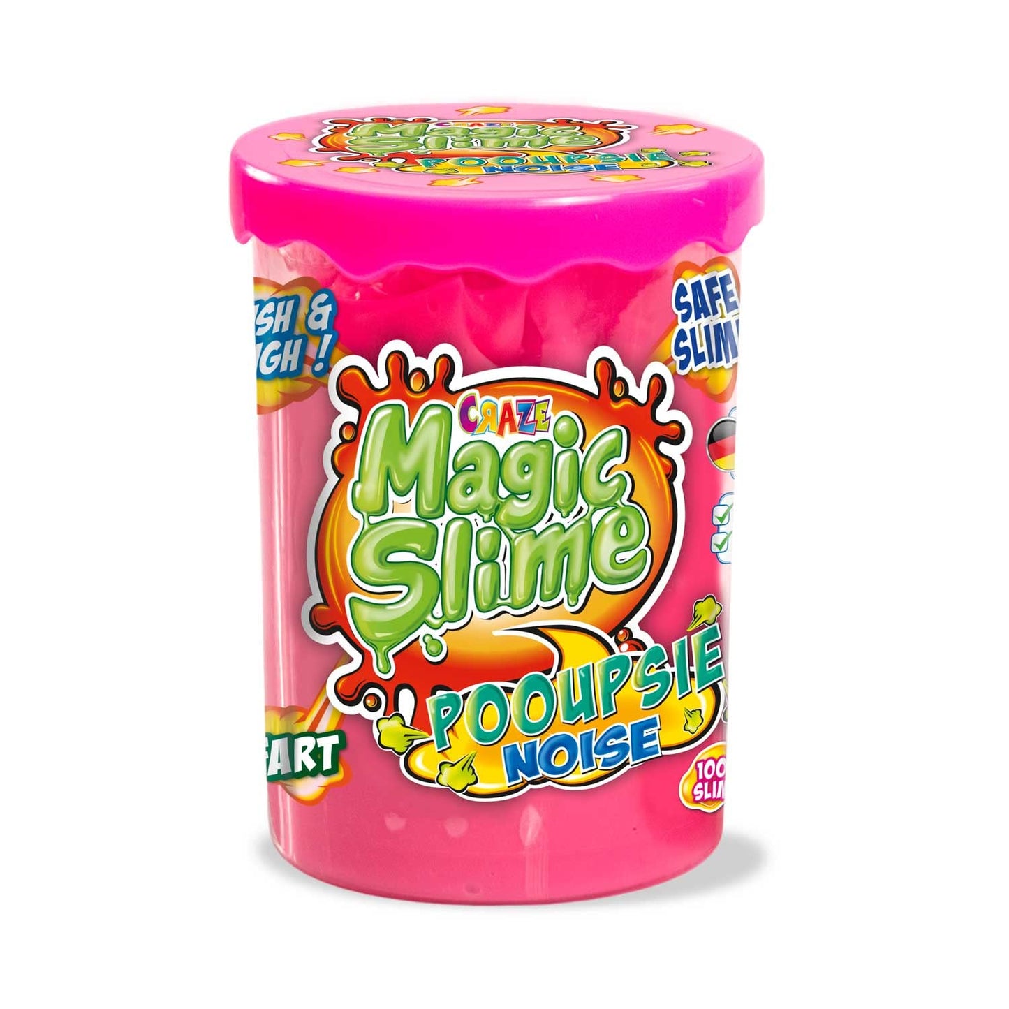 CRAze Magic Slime Pooupsie Noise 3-pack kit featuring colorful, non-toxic slime toys for kids age 3+ with squishy, playful textures