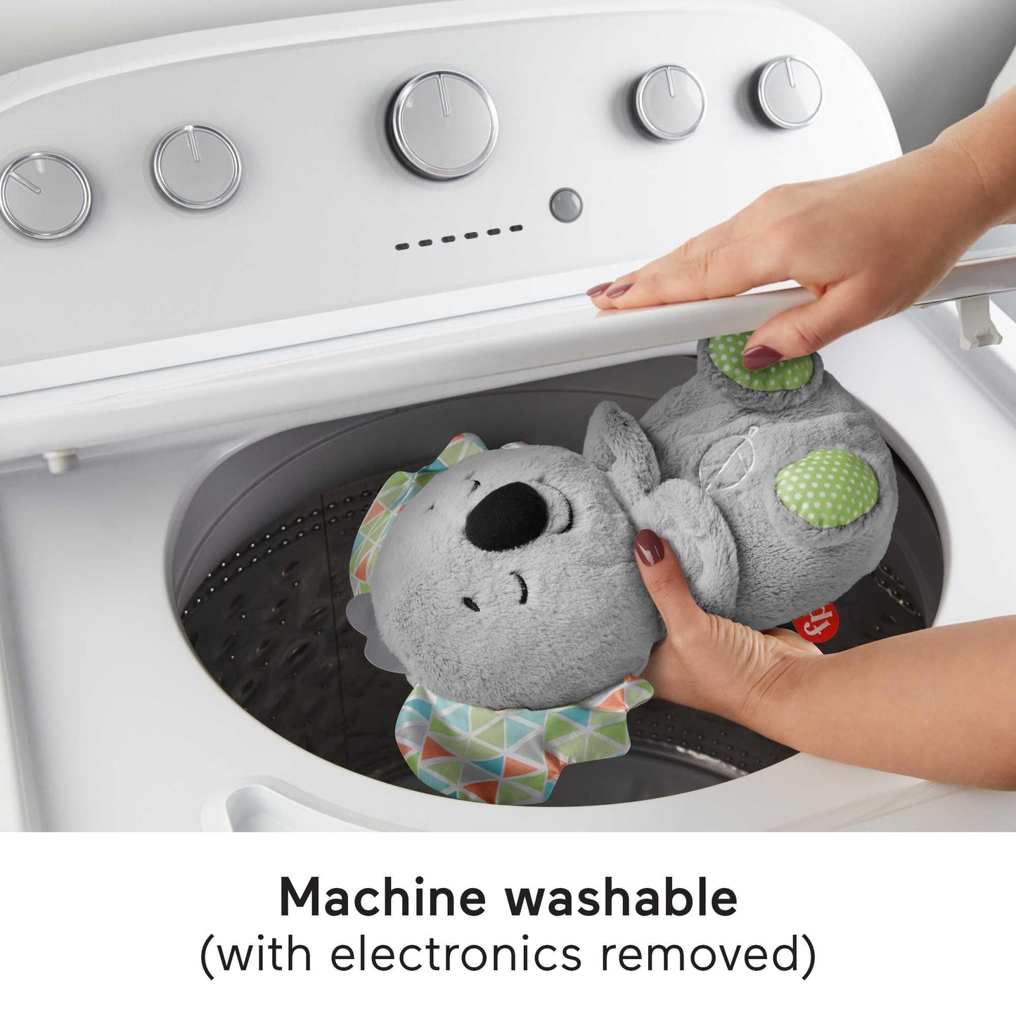 Fisher-Price Soothe ‘n Snuggle Koala, Plush Sound Machine Baby Toy with Realistic Breathing Motion, HBP87