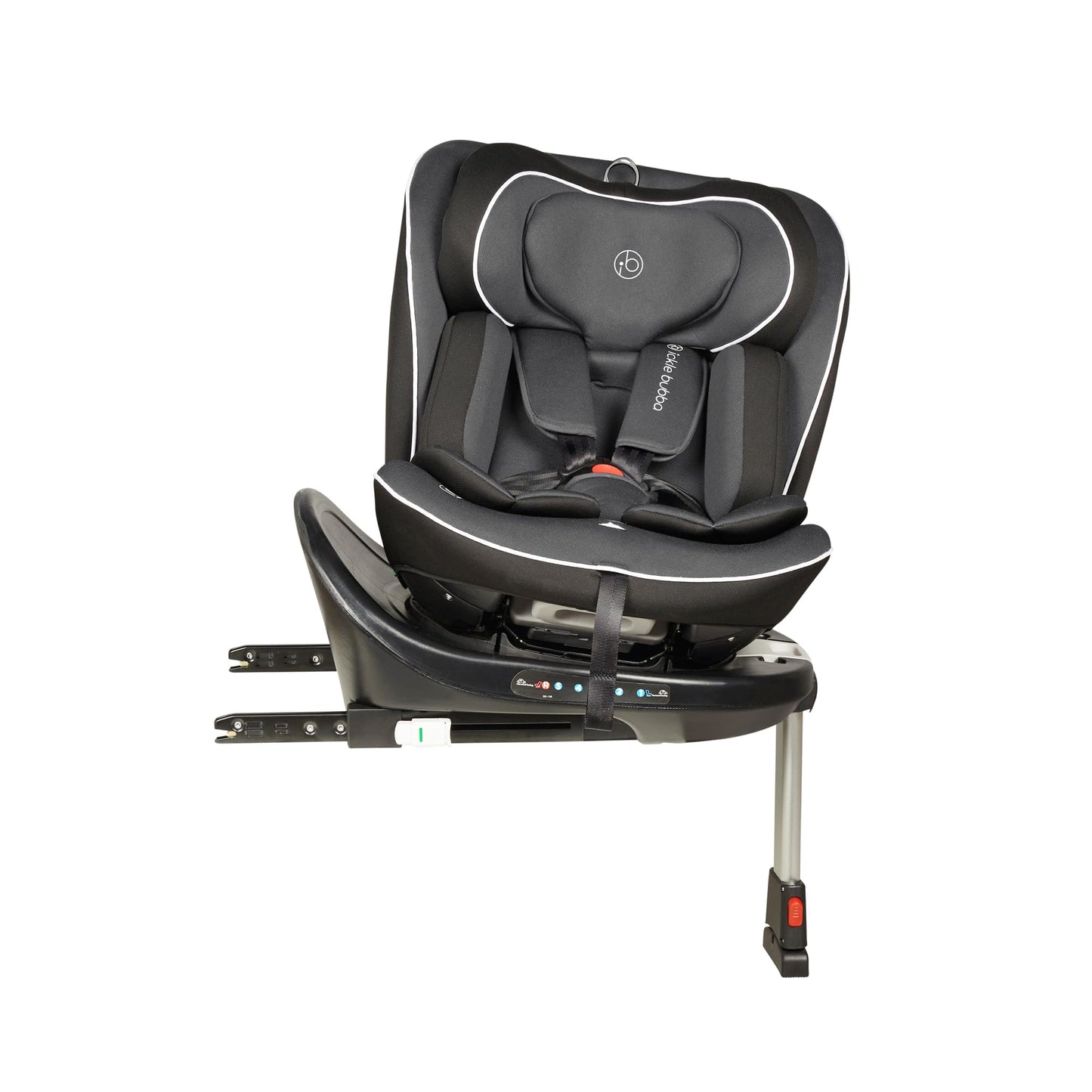 Ickle Bubba Radial i-Size Plus 360 Spin Car Seat – ISOFIX, Birth to 150cm (Approx. 12 yrs*), 360 Rotation, Rear and Forward Facing, Memory Foam Headrest and Side Impact Protection (Dark Grey)