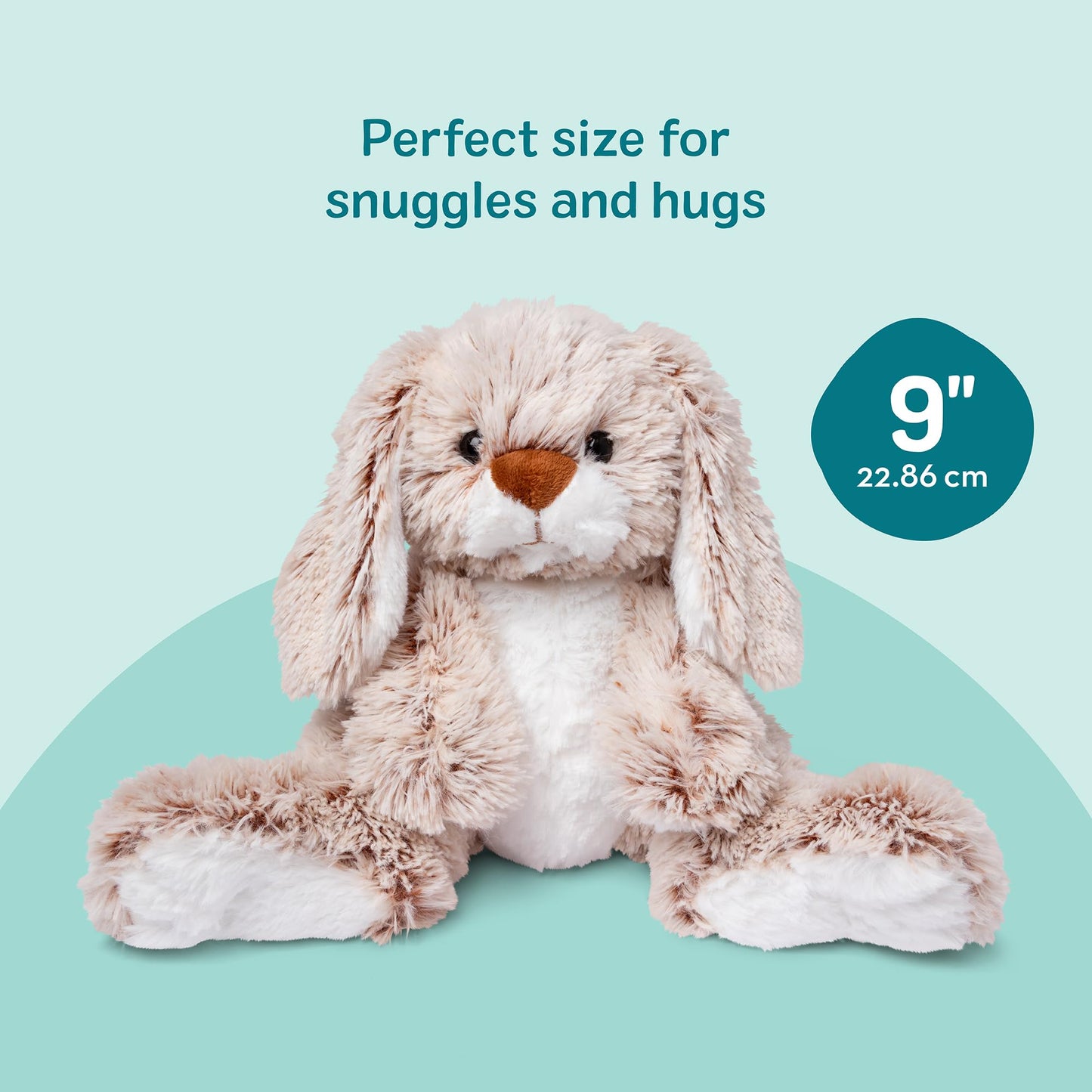 Melissa & Doug Burrow Bunny Rabbit | Plush Toys for Toddlers, Stuffed Animal for Kids, Soft & Fluffy | Age 3+