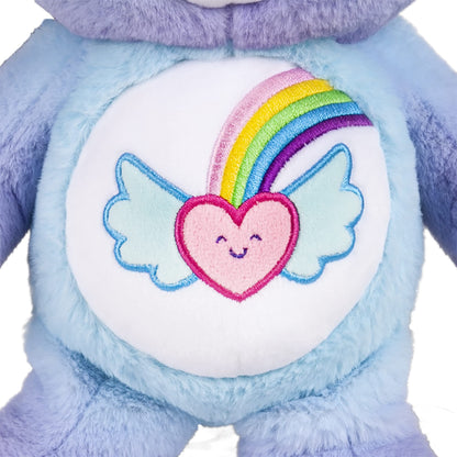 Care Bears Dream Bright Bear plush toy, 35cm soft, cuddly teddy for children ages 4+, collectible and cute for girls and boys.