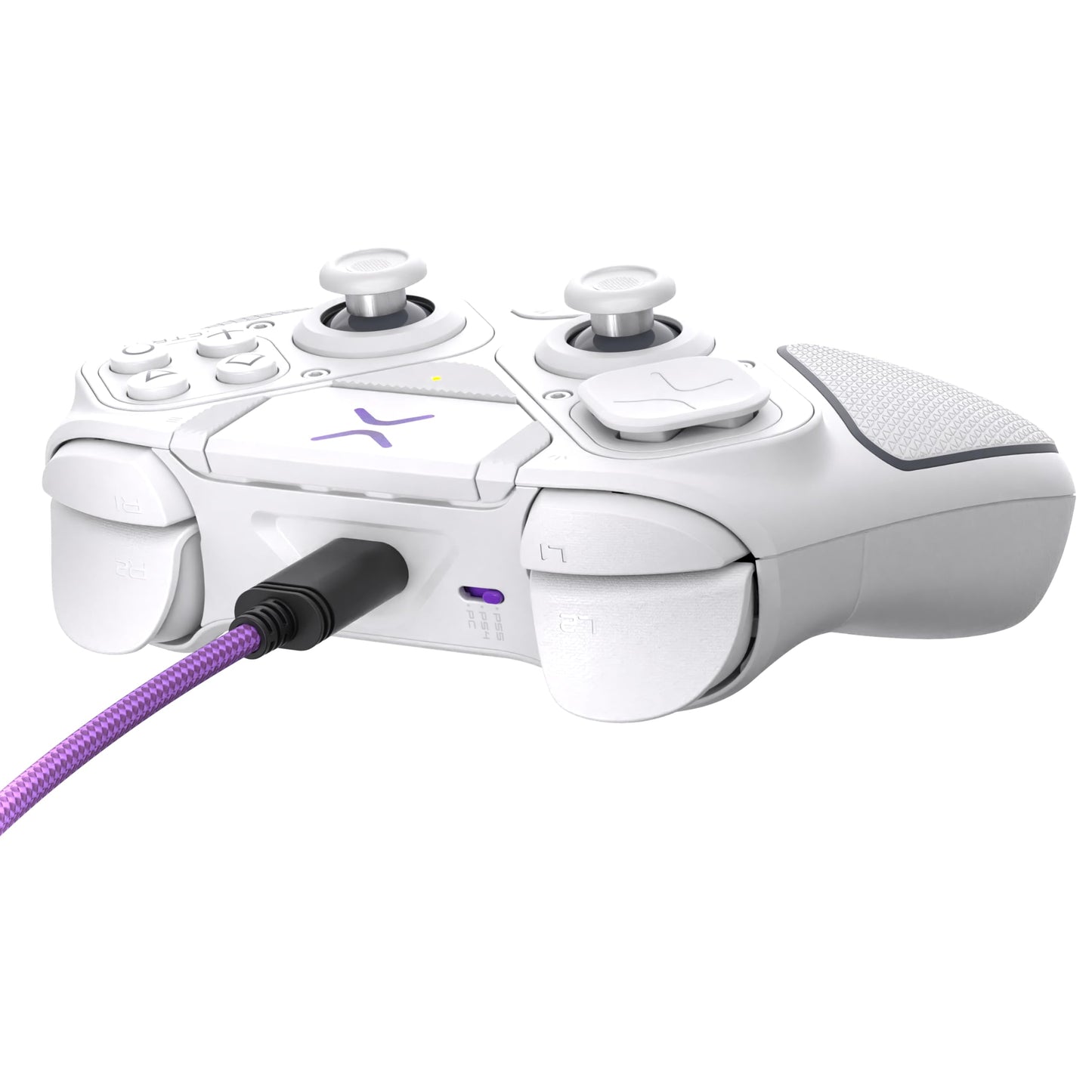 Turtle Beach Victrix Pro BFG Reloaded wireless PlayStation controller in white with modular design and esports features.