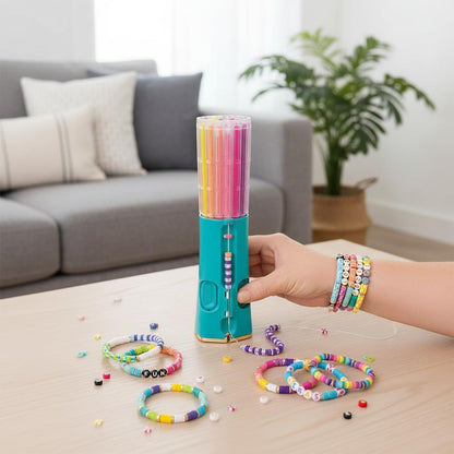 Quick Click Bracelet Maker Kit, Cool Bracelet Making Machine, 2047 Beads Fun DIY Jewelry Craft Kit, Rotating DIY Jewelry Set for 8-12 Girls & Teens, Develop Hands-On & Imagination & Creativity Skills