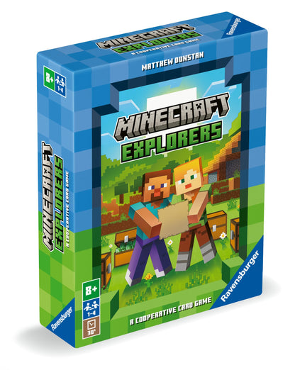 Ravensburger Minecraft Gifts - Explorers Cooperative Strategy Card Games for Adults and Kids Age 8 Years Up - 2 to 4 Players - 2024