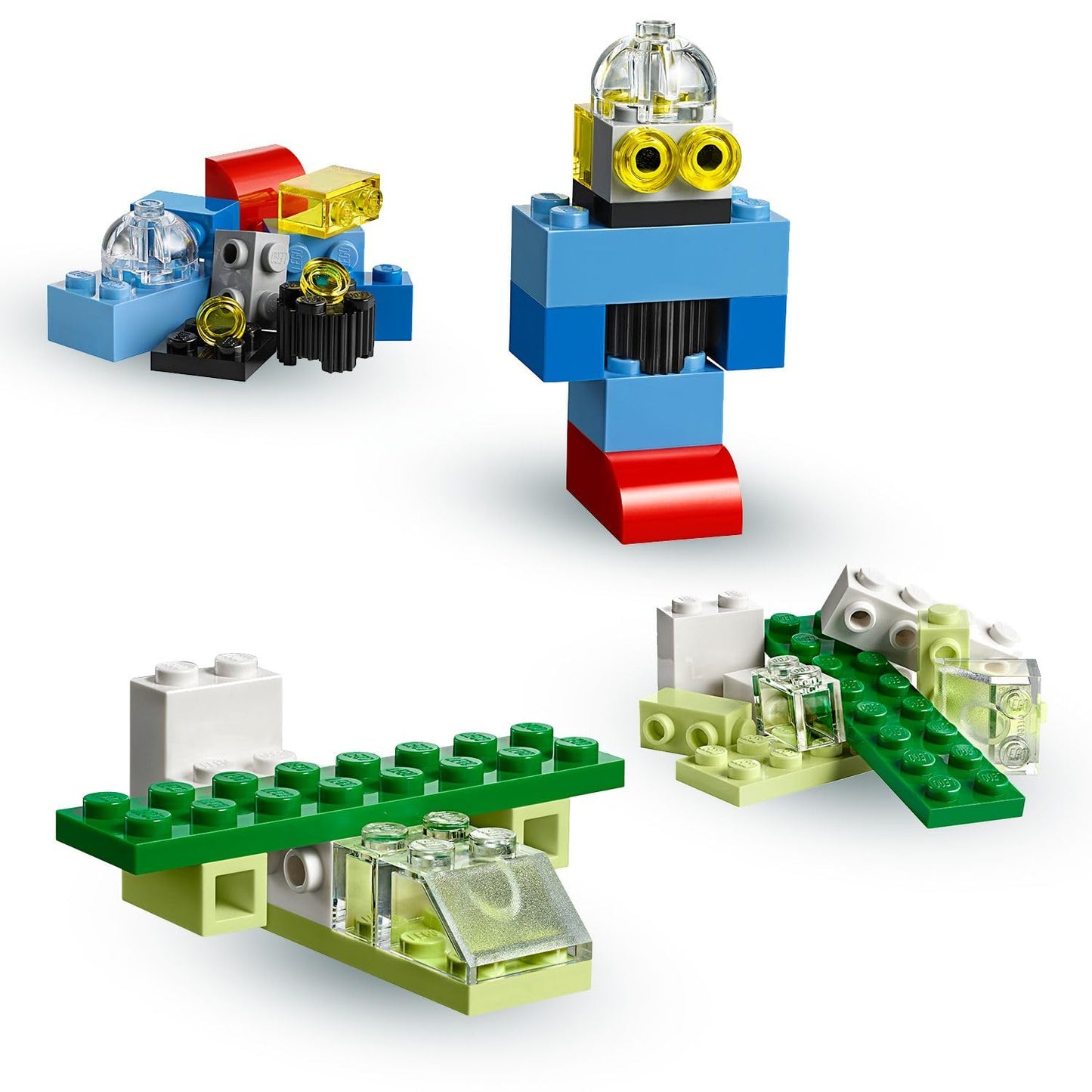 LEGO 10713 Classic Creative Suitcase with colorful building bricks for kids, ideal toy storage for imaginative play.