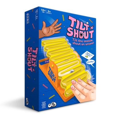 Big Potato Tilt 'n' Shout – Fast-Paced Family Party Game with 150 Unique Categories, Interactive Marble-Run Timer, Perfect for Game Nights, Kids and Adults
