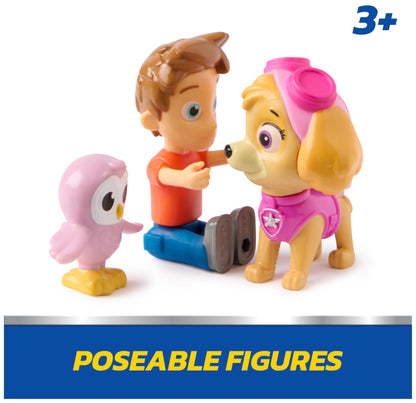Paw Patrol Skye & Alex Porter Figure Pack with Lil Hootie Toy Figure, Kids Toys for Boys and Girls Ages 3 and Up