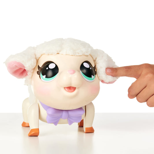 Little Live Pets - My Pet Lamb | Soft and Wooly Interactive Toy Lamb That Walks, Dances 20+ Sounds & Reactions, Batteries Included, For Kids Ages 5+,
