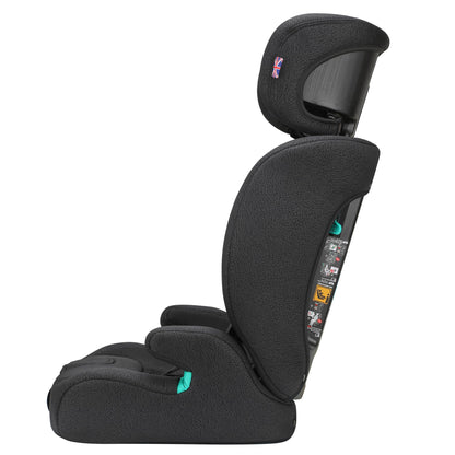Cozy N Safe Fuji i-Size 76-150cm Child Car Seat (up to 12 Years Old), Forward Facing, 3-Point seat Belt, 5-Point Harness Upto 105cm,high-Back Booster to 150cm, Side Impact Protection (Onyx)