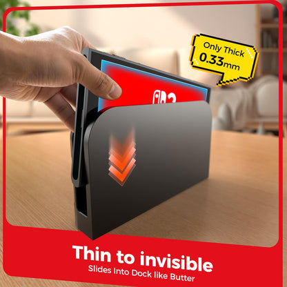 NEWDERY Nintendo Switch 2 screen protector with 9H tempered glass, full coverage, anti-scratch, anti-fingerprint, bubble-free install
