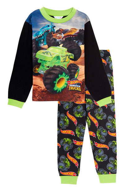 Hot Wheels Boys Monster Trucks Pyjamas 5-6 Years Multi