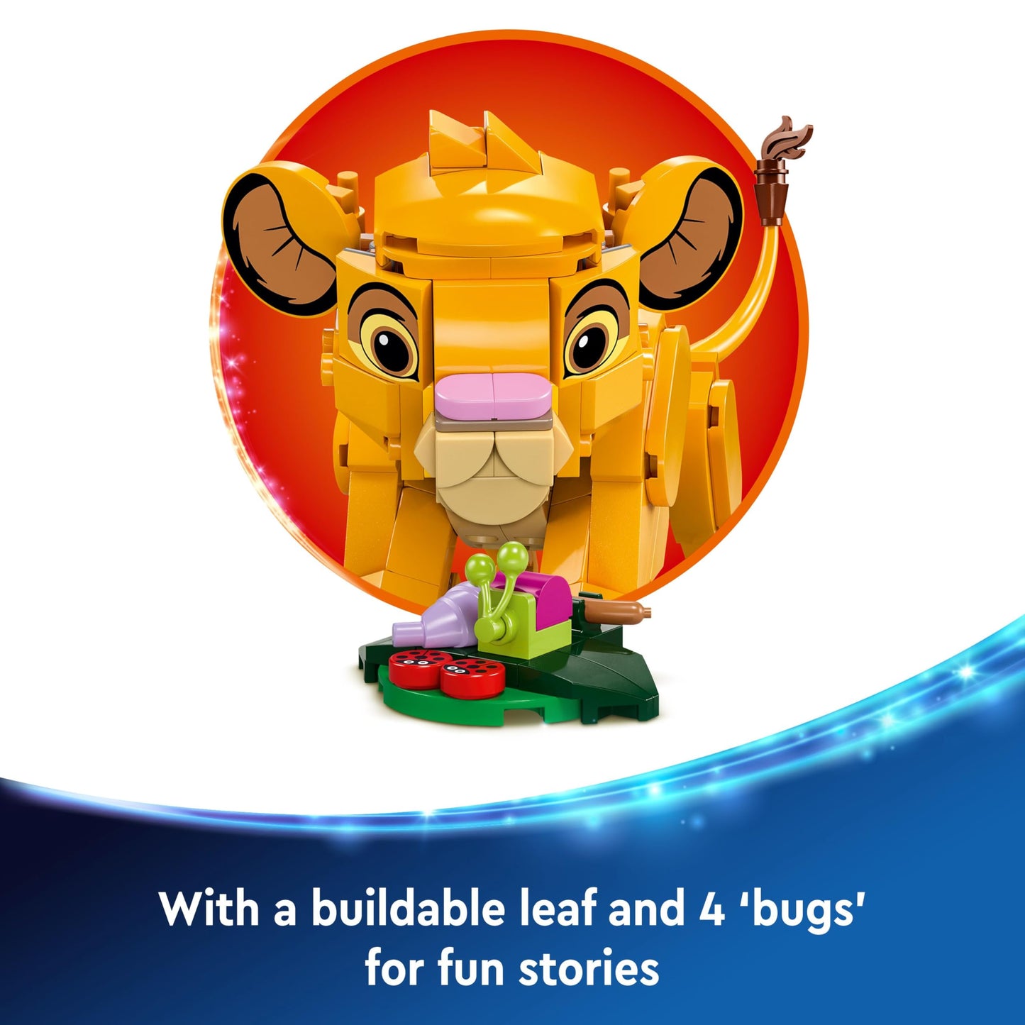 LEGO ǀ Disney Simba the Lion King Cub Building Toy for 6 Plus Year Old Girls & Boys, Construction Figure Playset, 1994 Movie Memorabilia Set, 30th Idea for Kids 43243